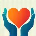 Hands holding a heart representing personalisation